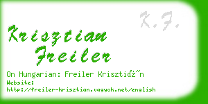 krisztian freiler business card